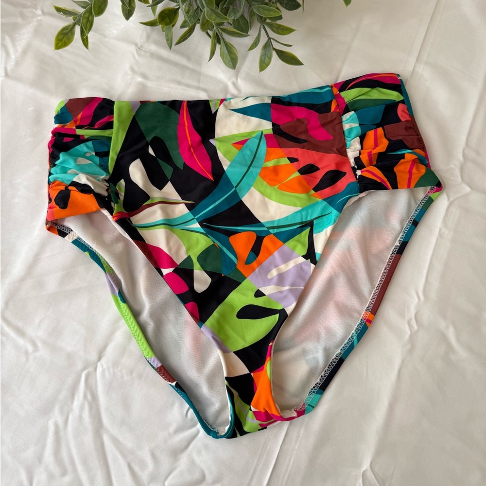 BAR III high waist swim bottoms size large